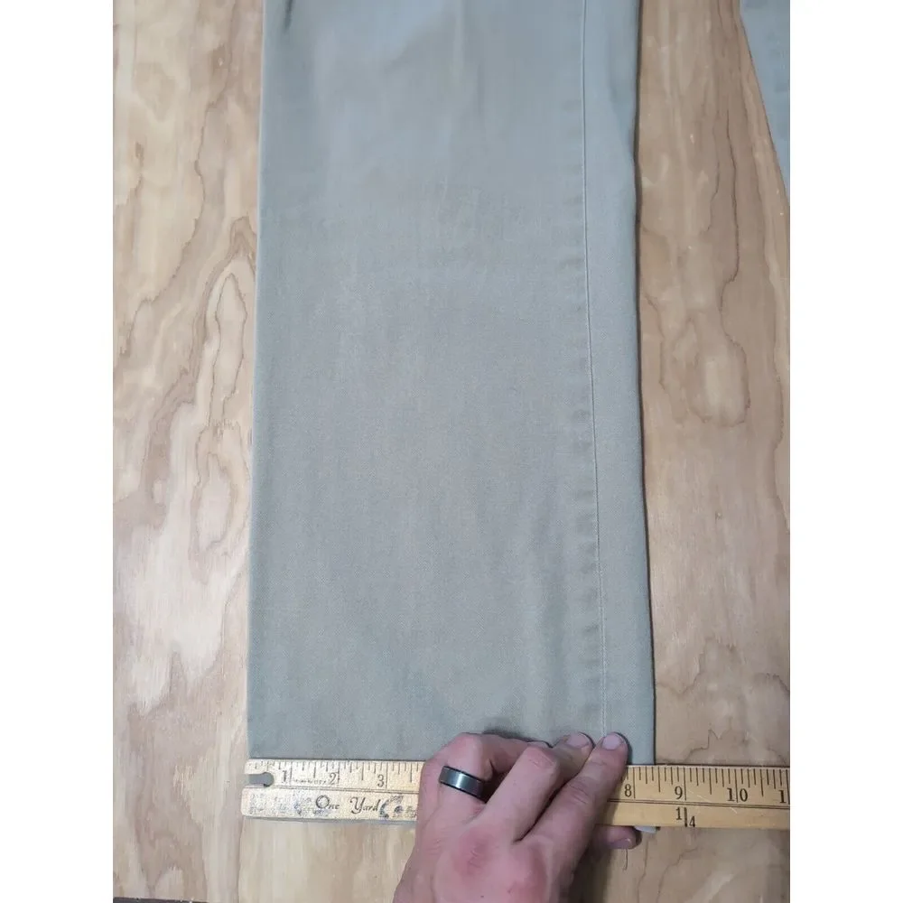 Polo‎ Ralph Lauren Pants Men's 38/34 Khaki Classic Fit Flat Front Chinos Recent